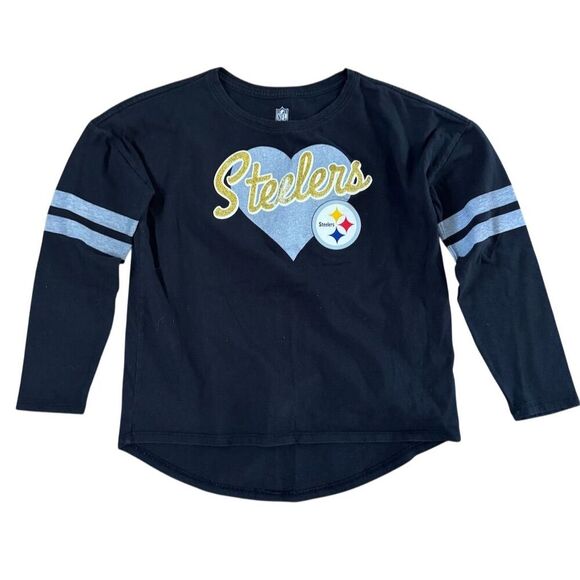 NFL Team Apparel Other - Pittsburgh Steelers Girls' Long Sleeve Tee Black Size 10-12